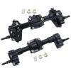 cvking RC Vehicle Axles Compatible with FMS for FCX18 FCX24 1/24 RC Car Part RC Car Accessories Replacement Parts Aluminum Alloy Front Rear Axle (Color : 3) view 2