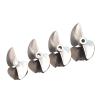 DingMotuo CNC 4.76mm 3/16 Alloy Propeller 2 Blades Screw Left/Right D42/43/45/46/47/48/50/52/54/56/58/60mm for Rc Racing Boat (Size : 4.76mm Left D42mm) view 4