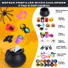 Shemira 480 PCS Halloween Party Favors Bulk for Kids, 60 Pack Prefilled Witch Cauldrons with Halloween Toys, Halloween Goodie Bag Fillers, Halloween Party Supplies, Halloween Miniatures Novelty Toys view 2