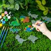 Cholemy 24 Sets Dinosaurs Sun Catcher Kit Include Suncatcher Craft with Paints Suction Cups Fishing Thread, Dinosaurs DIY Window Art Kit Paintable Suncatchers Decorations for Gifts view 3