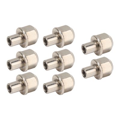 SUNGOOYUE RC Hex Wheel Hub Nuts, 8Pcs 12mm Hex Wheel Hub Drive Adaptors Suitable for Axial SCX10, for D90, for Redcat, for GEN8, Silver