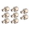 SUNGOOYUE RC Hex Wheel Hub Nuts, 8Pcs 12mm Hex Wheel Hub Drive Adaptors Suitable for Axial SCX10, for D90, for Redcat, for GEN8, Silver view 1