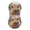 WELLDAY Muslin Baby Burp Cloths Set of 4, Soft Absorbent Highland Cow Cotton Burping Cloth, Milk Spit Up Rags for Newborn Unisex, 22 x 11 Inch view 1