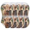 WELLDAY Muslin Baby Burp Cloths Set of 4, Soft Absorbent Highland Cow Cotton Burping Cloth, Milk Spit Up Rags for Newborn Unisex, 22 x 11 Inch view 2