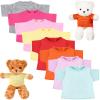Jecery 8 Pcs Bear Plush Shirts Clothes Fit 14-18 Inches Bears Sublimation Stuffed Cute Toy Clothes DIY Make Your Own Plush Doll Valentines Gifts(Light) view 1