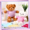 Jecery 8 Pcs Bear Plush Shirts Clothes Fit 14-18 Inches Bears Sublimation Stuffed Cute Toy Clothes DIY Make Your Own Plush Doll Valentines Gifts(Light) view 4