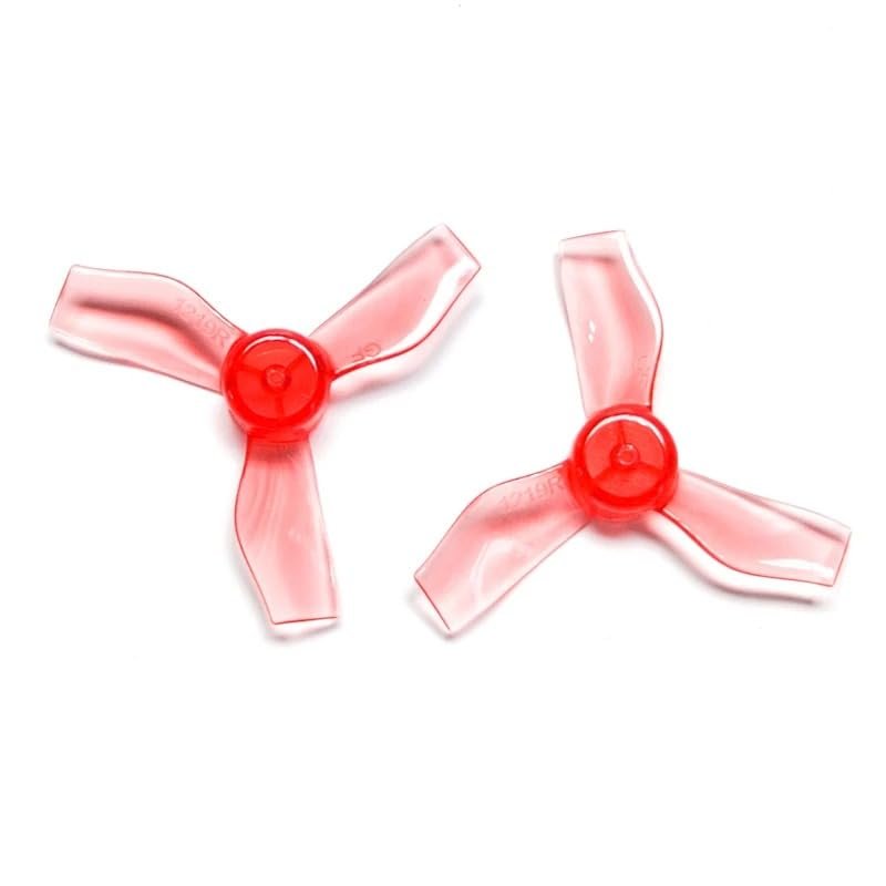 8Pairs 16pcs GF 1219 1.2x1.9x3 31mm 3-Blade FPV Propeller CW CCW 1mm for RC 0802 Brushless Motor Tinywhoop Mobula6 Parts (8Pairs 1219-3 Red)