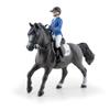 PAPO - Horse and His Rider Figurine - Eden and Qimbaya - Equestrian World - Collectible - for Kids - boys and girls - from 3 years old view 1