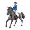PAPO - Horse and His Rider Figurine - Eden and Qimbaya - Equestrian World - Collectible - for Kids - boys and girls - from 3 years old view 2