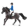 PAPO - Horse and His Rider Figurine - Eden and Qimbaya - Equestrian World - Collectible - for Kids - boys and girls - from 3 years old view 3