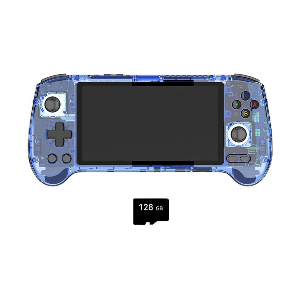 YounggDiy RG556 Retro Handheld Game Console, 5.48-Inch IPS Screen, Mini Android Portable Game Console Without Games ((8+128G)+128G)