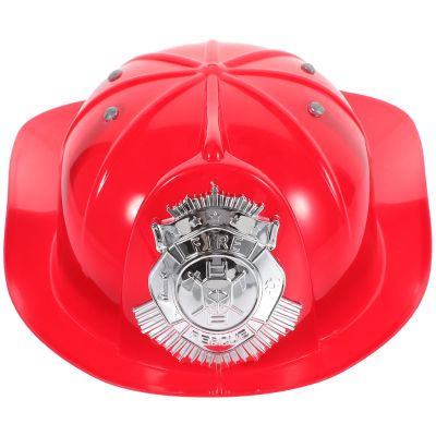 UPKOCH Kids Firefighter Hat Plastic Fireman Helmet Pretend Play Costume Accessory for Boys Girls Birthday Party Halloween Dress up