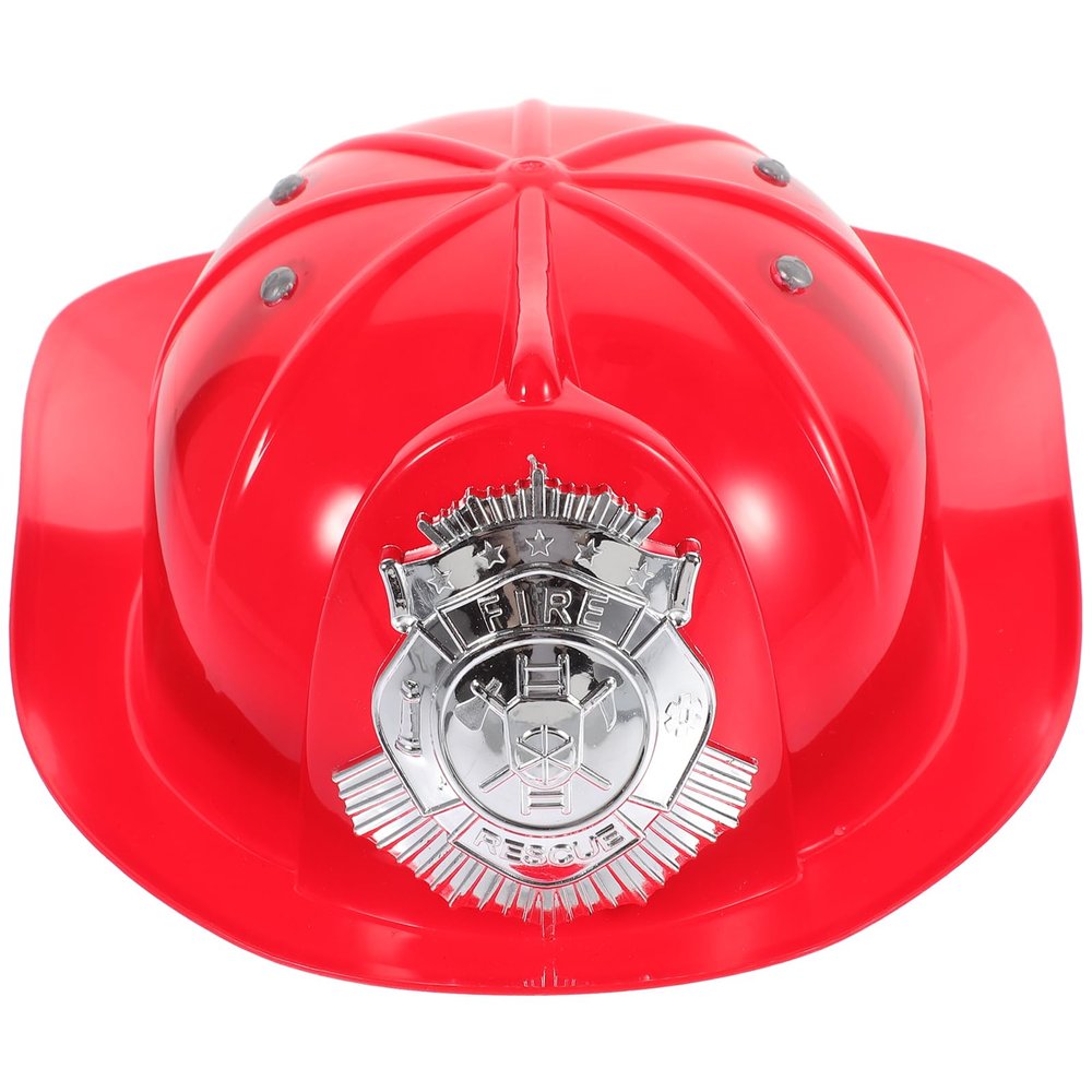 UPKOCH Kids Firefighter Hat Plastic Fireman Helmet Pretend Play Costume Accessory for Boys Girls Birthday Party Halloween Dress up