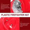 UPKOCH Kids Firefighter Hat Plastic Fireman Helmet Pretend Play Costume Accessory for Boys Girls Birthday Party Halloween Dress up view 4
