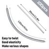 100Pcs 260 Balloons Metallic Silver Long Balloons for balloon animals, silver Skinny Latex Twisting Balloon for Animals Modeling Christmas Birthday Wedding Party Decorations.(Sliver) view 2