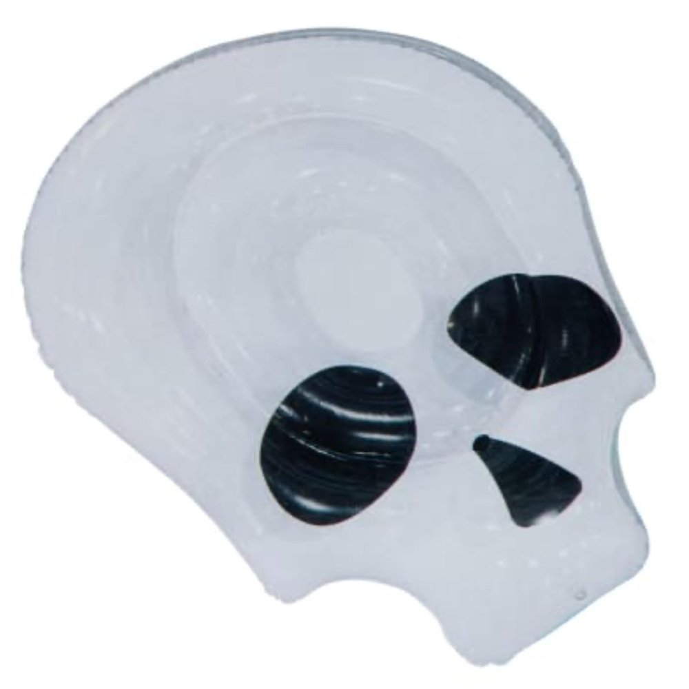 Generic Skull Pool Float - Inner Tube Blow Up - Inflatable - 31.5in x 36.2in x 7.9in, Large, White