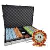 1000 pcs 14g Monte Carlo Poker Club Poker Chips Set with Aluminum Case Custom Build view 1