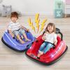 OLAKIDS Bumper Car for Toddlers, 12V Kids Electric Ride on Toy with Remote Control, Battery Powered Vehicle Racer for Baby, 360 Degree Spin Rotation, Colorful Flashing LED Lights, Music (Red) view 2
