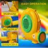Huilynsen Blower for Bounce House - 750W Bounce House Blower, Portable and Powerful Air Blower for Inflatable Water Slide, Commercial Bubble House, Bouncy Castle, Inflatables Arch, Indoor & Outdoor view 4