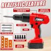 PANPAPA Electric Power Kids Drill and Screw SetToy Drill Set Include 3 Interchange dirll bits with Realistic Sound & ActionKids Pretend Play ToolDrill Toys for Boys Ages 3-5 Boys(Red) view 2