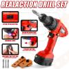 PANPAPA Electric Power Kids Drill and Screw SetToy Drill Set Include 3 Interchange dirll bits with Realistic Sound & ActionKids Pretend Play ToolDrill Toys for Boys Ages 3-5 Boys(Red) view 4
