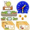 Aizweb Clock for Kids, Learning Clock Analog Clock Telling Time Teaching Homeschool Supplies Essentials Math Manipulatives Preschool Kindergarten Learning Activities Educational Montessori Toys Games view 1