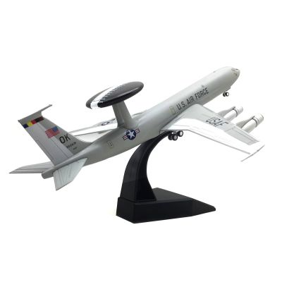 ZEZEFUFU 1/200 Scale Alloy US E-3 E3 Sentry AWACS Early Warning Aircraft Model with Display Stand