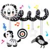 FQKIOMY Black and White High Contrast Baby Toys - Sensory Infant Hanging Carseat & Stroller Toy for Newborns 0-6,6-12Months Perfect Easter Birthday & Baby Shower for Babies Boys Girls view 1