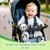 FQKIOMY Black and White High Contrast Baby Toys - Sensory Infant Hanging Carseat & Stroller Toy for Newborns 0-6,6-12Months Perfect Easter Birthday & Baby Shower for Babies Boys Girls view 4