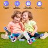 Mini Guitar 10 Inch Musical Toy Guitar Classical Toddler Ukulele with 2 Extra Mini Harmonica 16 Holes and 2 Kids Party Favor (Dinosaur) view 4