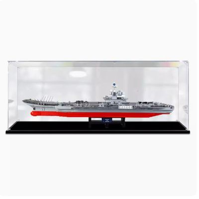 Acrylic Display Case for LegoAircraft Carrier Type Nendoroid OrganizerCompatible LegoModel Gift Storage Display (Model not Included) (3mm)