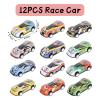108PCS Race Car Party Favors - Themed Birthday Goodie Bags with Party Straws, Bubble Slap Bracelets, DIY Car Stickers, Pencil Caps view 2