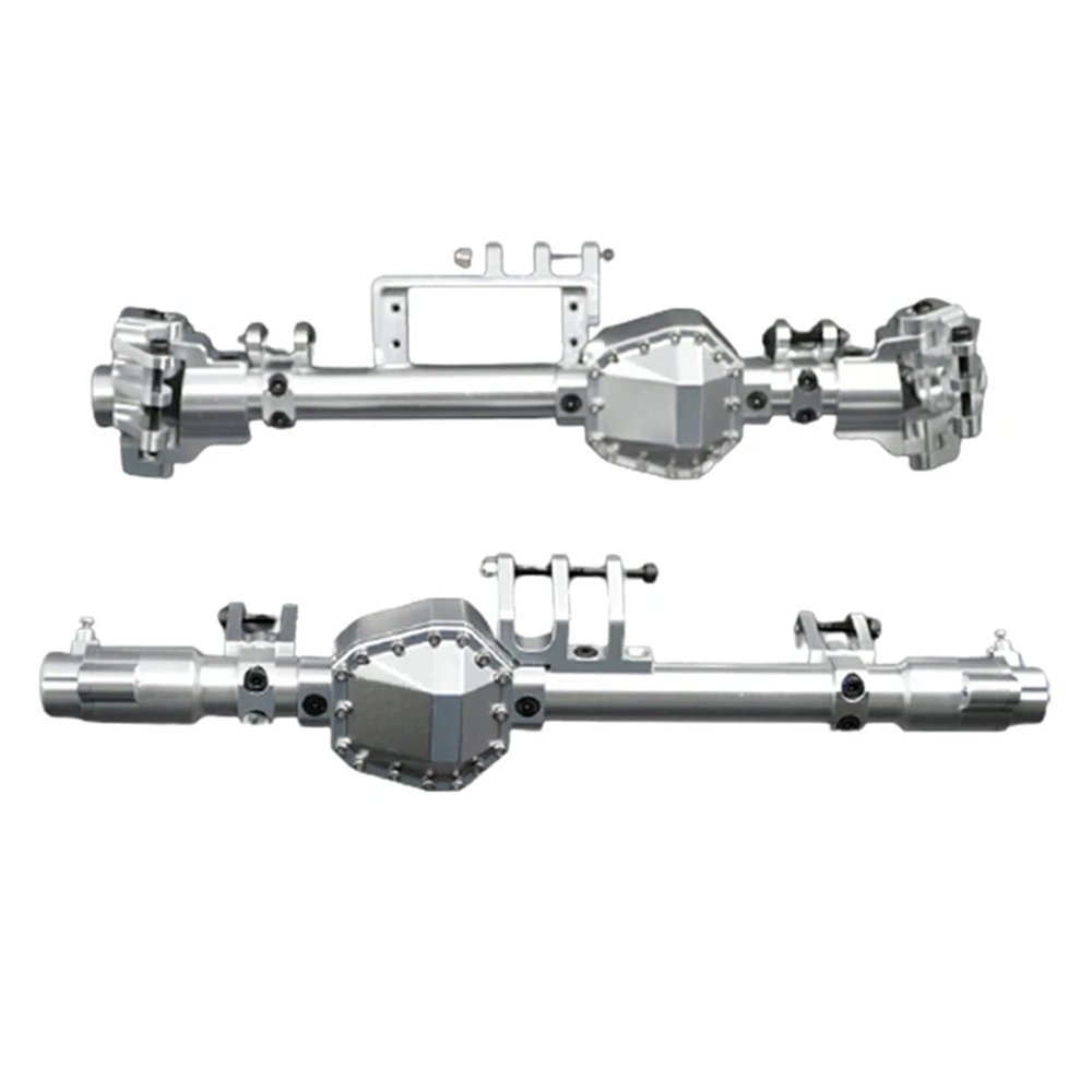 cvking RC Vehicle Axles Compatible with Axial for RBX10 for Ryft 1/10 RC Crawler Car Upgrade Parts Accessories Metal Front and Rear Axle Housing Bridge Shell