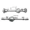 cvking RC Vehicle Axles Compatible with Axial for RBX10 for Ryft 1/10 RC Crawler Car Upgrade Parts Accessories Metal Front and Rear Axle Housing Bridge Shell view 1