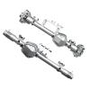 cvking RC Vehicle Axles Compatible with Axial for RBX10 for Ryft 1/10 RC Crawler Car Upgrade Parts Accessories Metal Front and Rear Axle Housing Bridge Shell view 2