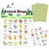 Jungle Animal Party Bingo Game Cards(24 Players), Gender Reveal Themed Bingo Card for Family Friend Adult, Large Group Holiday Neutral Gender Reveal Party Activity Favor Decoration Supplies -010 view 1