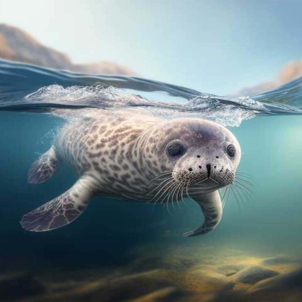 Directo Animal Jigsaw Puzzles, Cute Seal Themed Puzzles for Adults - 1000 Pieces Jigsaw Puzzles, Educational Games Gift for Elders Family and Friends 20 * 28.8 inch