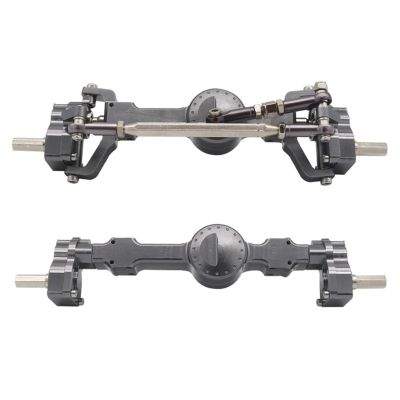 cvking RC Vehicle Axles Compatible with MN for D90 for MN-90 MN96 MN98 MN99S MN45 1/12 RC Car Upgrade Parts Accessories Metal Front and Rear Portal Axle