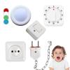 4 Pieses Busy Board DIY Accessories for Toddlers - Sensory Board Light Parts - Socket with Plug - Switch-LED Puck Light-Timer- Montessori l Toys- Early Development Items view 1
