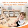 4 Pieses Busy Board DIY Accessories for Toddlers - Sensory Board Light Parts - Socket with Plug - Switch-LED Puck Light-Timer- Montessori l Toys- Early Development Items view 3