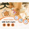 4 Pieses Busy Board DIY Accessories for Toddlers - Sensory Board Light Parts - Socket with Plug - Switch-LED Puck Light-Timer- Montessori l Toys- Early Development Items view 4