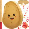 Sonwyoung Potato Piata for Kids Birthday Party 15 x 12 x 2.8 Inches Veggies Theme Piata with Stick Blindfold and Confetti for Baby Shower Photo Props Cinco De Mayo Fiesta Decoration view 1
