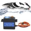 Pwshymi Brushless Motor Digital Servo with Double Bearing for RC 1/8 1/10 Robots Boats, Operating Voltage 4.8 to 7.2V, Compatible with RC Cars, Robots, Boats view 2