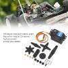 Pwshymi Brushless Motor Digital Servo with Double Bearing for RC 1/8 1/10 Robots Boats, Operating Voltage 4.8 to 7.2V, Compatible with RC Cars, Robots, Boats view 4