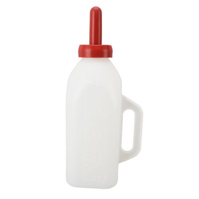 2L Calf Feeding Bottle, Thicken Leakproof Silicone Nipple Calf Nursing Feeding Supplies with Handle for Farm Pasture(Upright Milk Pot)
