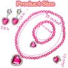 Coloch 7 Sets Dress up Jewelry, Jewelry Princess Pretend Toy with Bracelet, Necklace, Ring and Earrings, Cosplay Jewelry Set for Party view 2