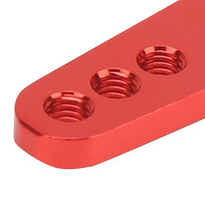 WGFOIP 4Pcs Black Aluminum Alloy CNC RC Steering Servo Arm Set, Compatible with 1/10 Scale RC Car (Red), WGFOIPv9yx7an8rz 12