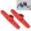 WGFOIP 4Pcs Black Aluminum Alloy CNC RC Steering Servo Arm Set, Compatible with 1/10 Scale RC Car (Red), WGFOIPv9yx7an8rz 12 view 3