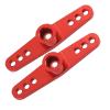 WGFOIP 4Pcs Black Aluminum Alloy CNC RC Steering Servo Arm Set, Compatible with 1/10 Scale RC Car (Red), WGFOIPv9yx7an8rz 12 view 4