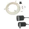 JOEBO Microscope Kit Stable 6500K 144 LED Ring Light Illuminator Lamp for Industry Stereo Microscope Digital Camera Microscope Lens Adapters (Color : White) view 2